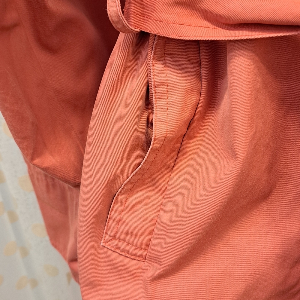 'London Fog' Style Coral Trench Coat 🌹🧥 - Picture 6 of 6